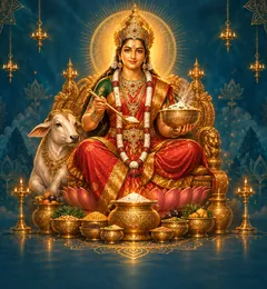 Devotional depiction of Annapurna