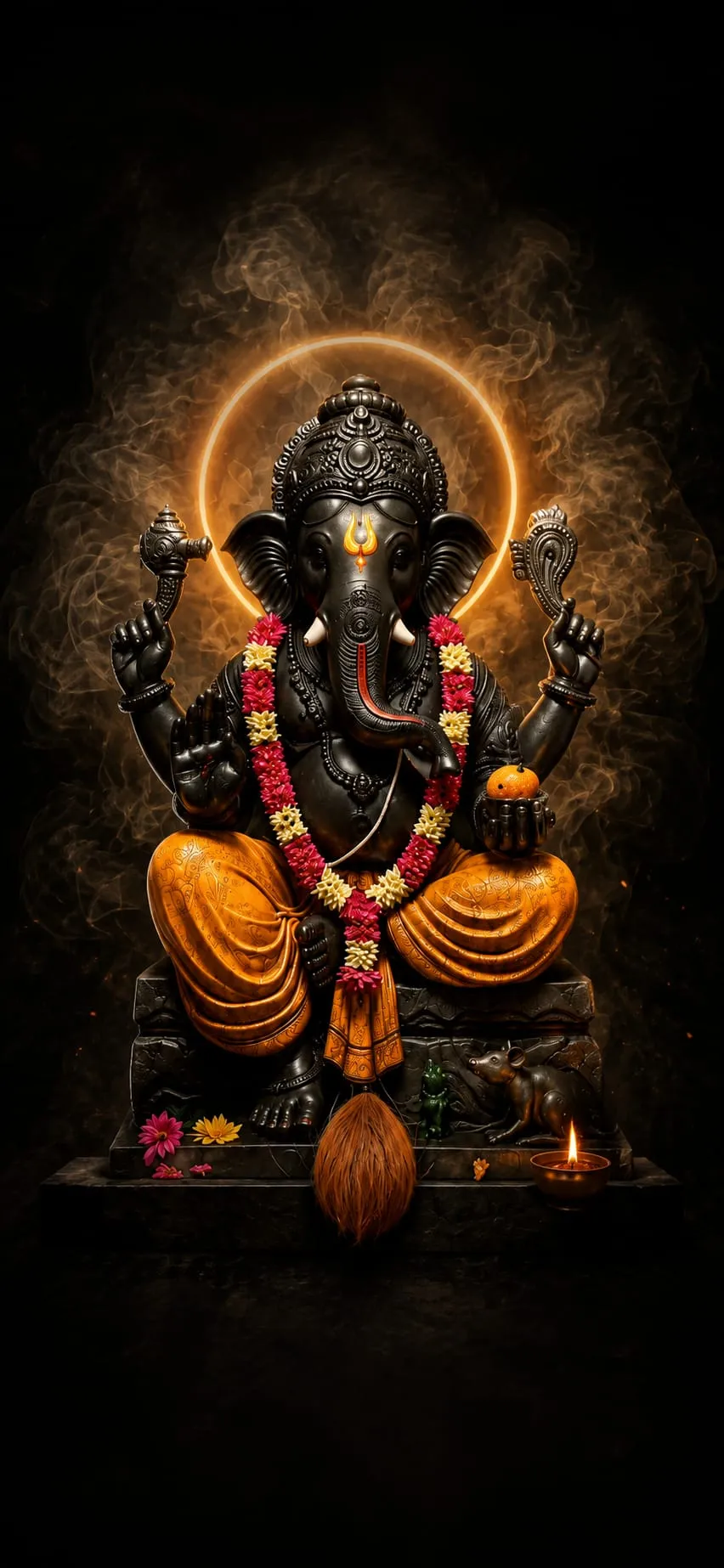 Devotional wallpaper of Ganesh