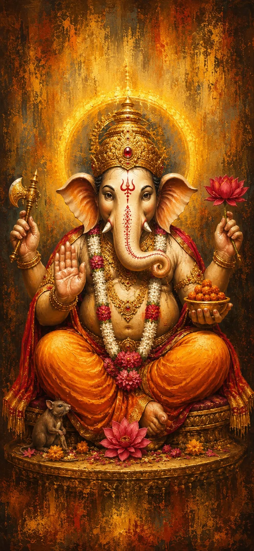 Devotional wallpaper of Ganesh