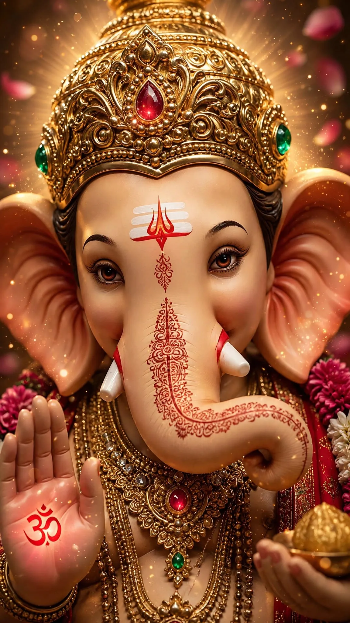 Devotional video wallpaper of Ganesh
