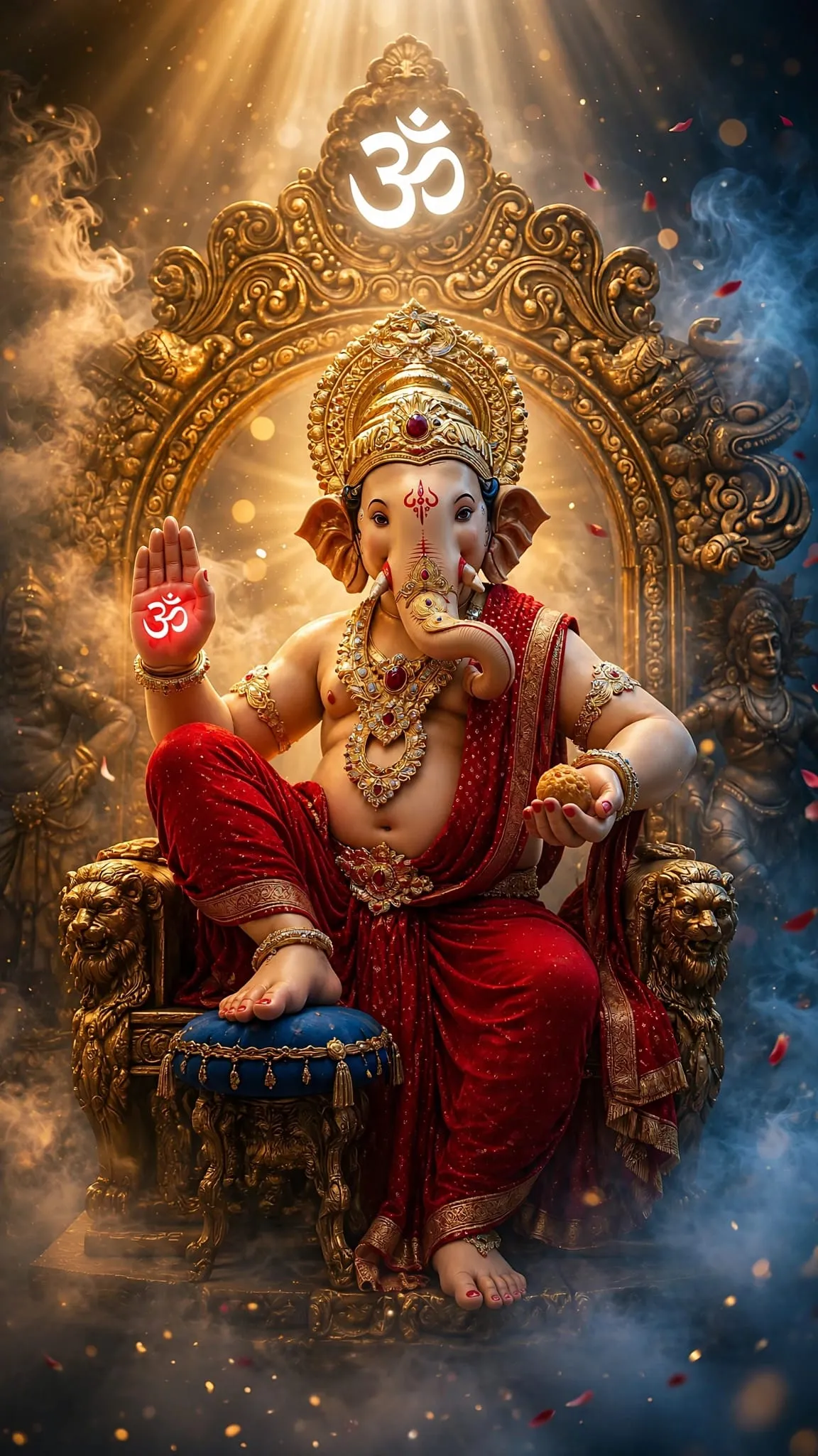 Devotional video wallpaper of Ganesh