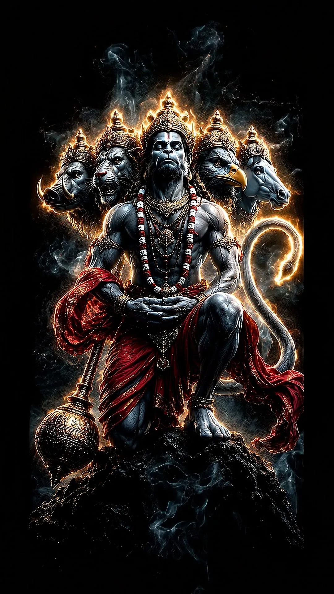 Devotional video wallpaper of Hanuman