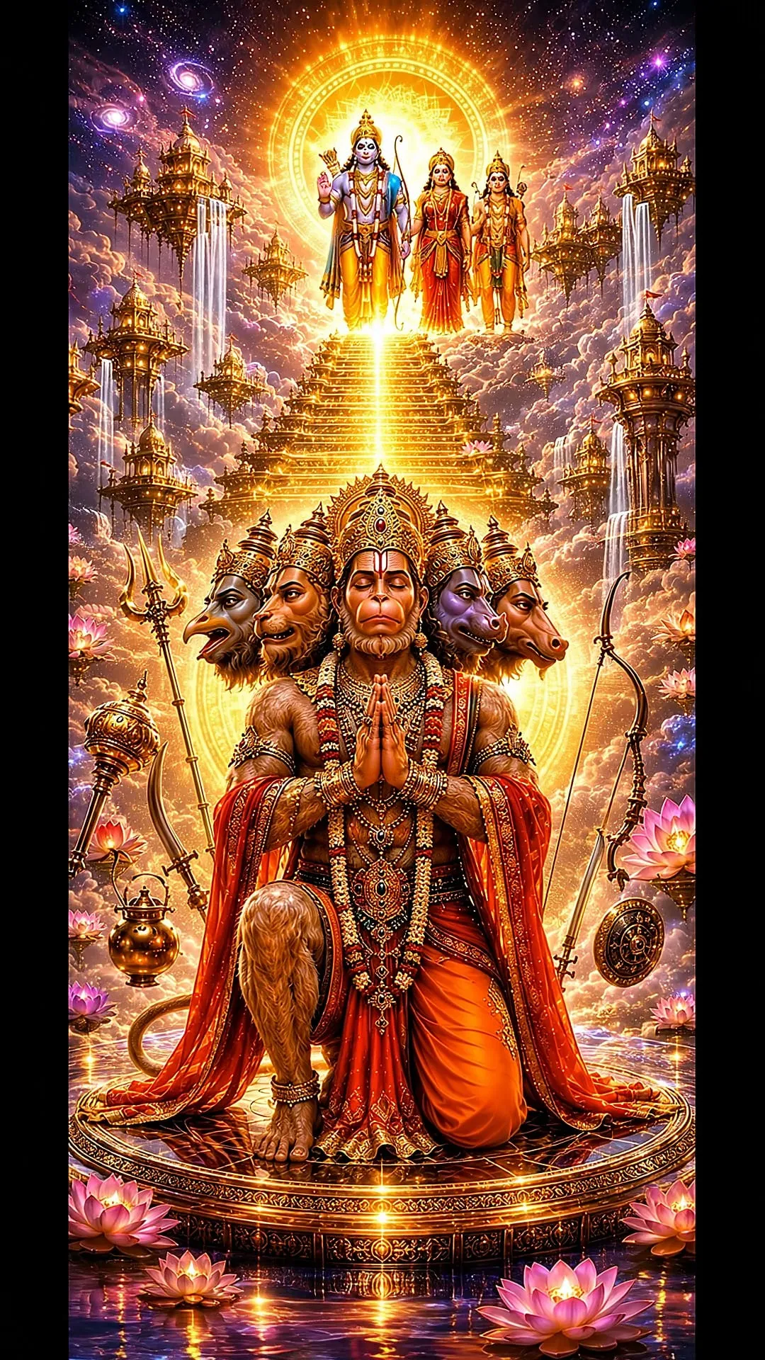 Devotional video wallpaper of Hanuman