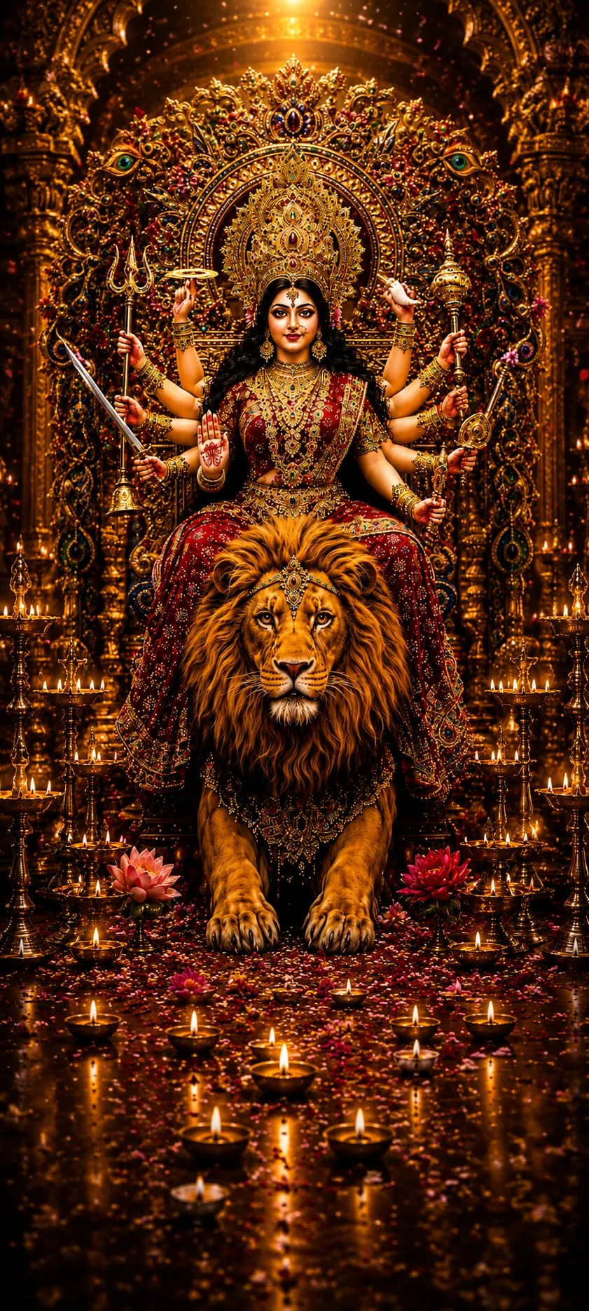 Devotional wallpaper of Jai Mata Di
