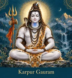 Devotional illustration accompanying Karpur Gauram