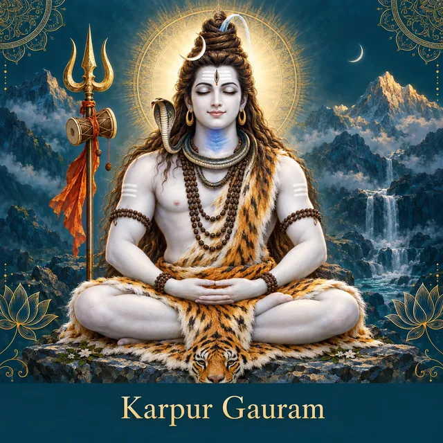 Devotional illustration accompanying Karpur Gauram