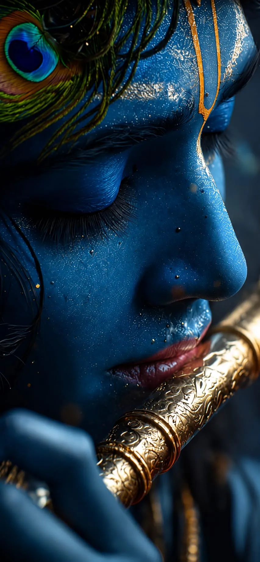 Devotional wallpaper of Krishna