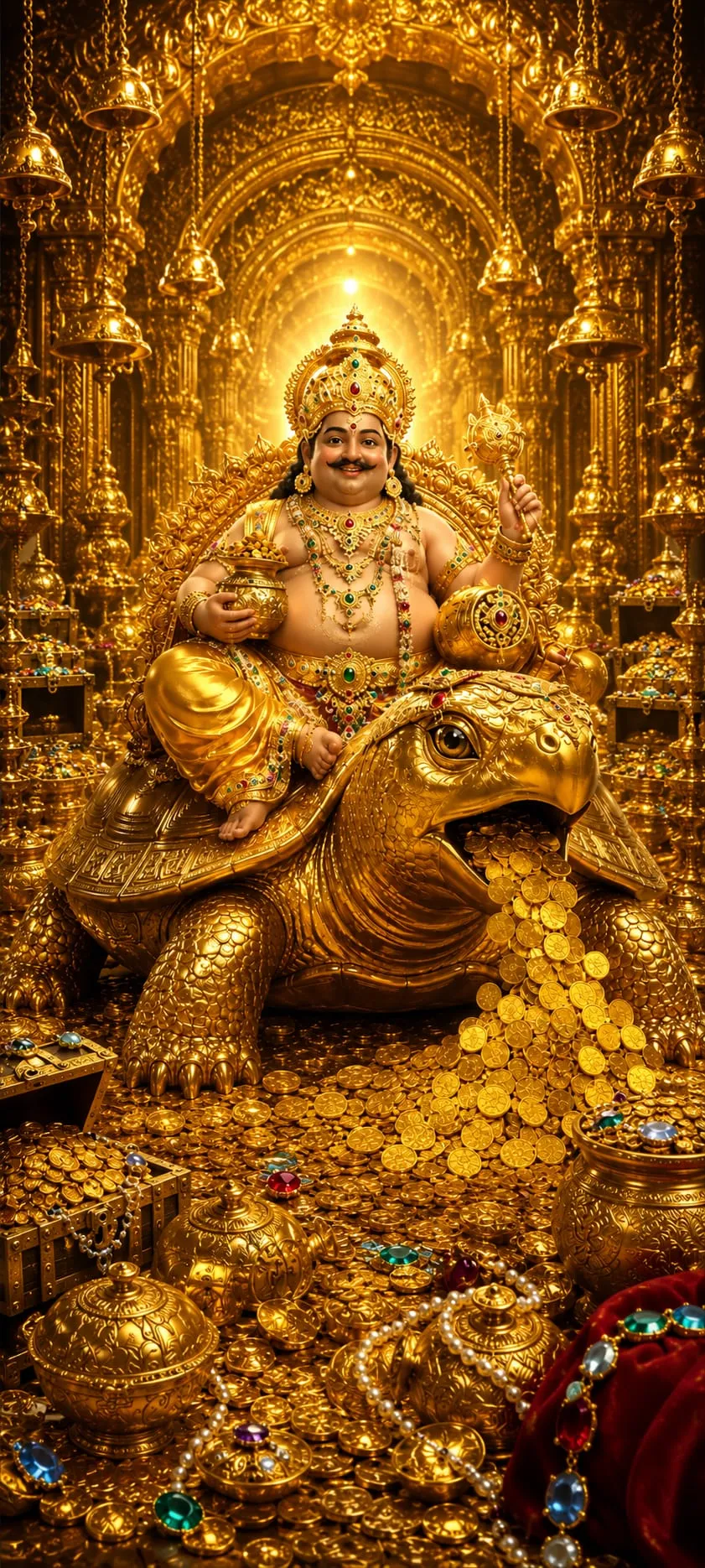 Devotional wallpaper of Kuber