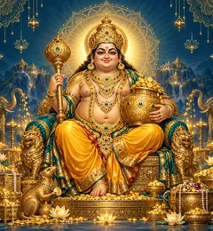 Devotional depiction of Kuber