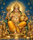 Devotional depiction of Kuber