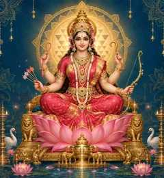 Devotional depiction of Lalita Tripurasundari