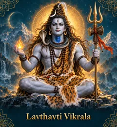 Devotional illustration accompanying Lavthavti Vikrala