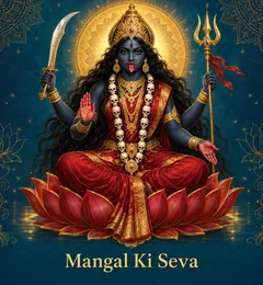 Devotional illustration accompanying Mangal Ki Seva