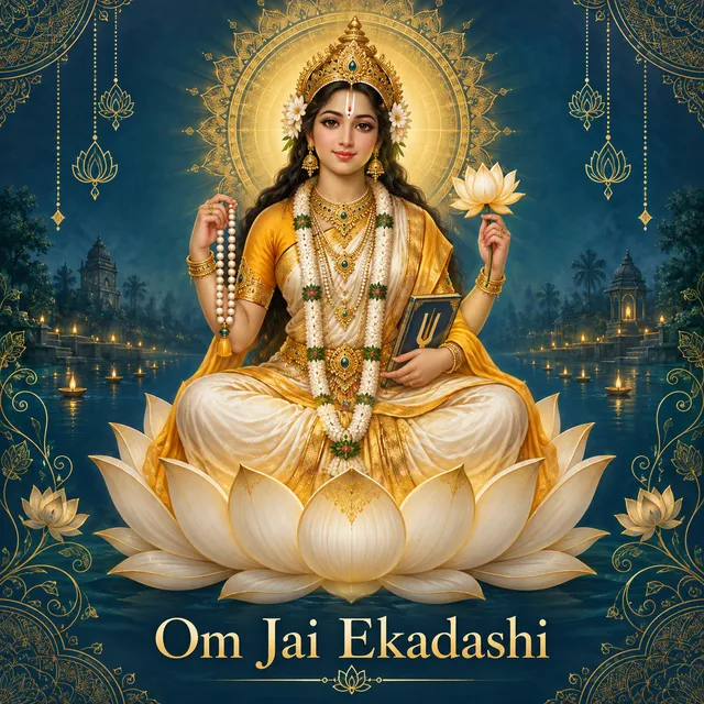 Devotional illustration accompanying Om Jai Ekadashi