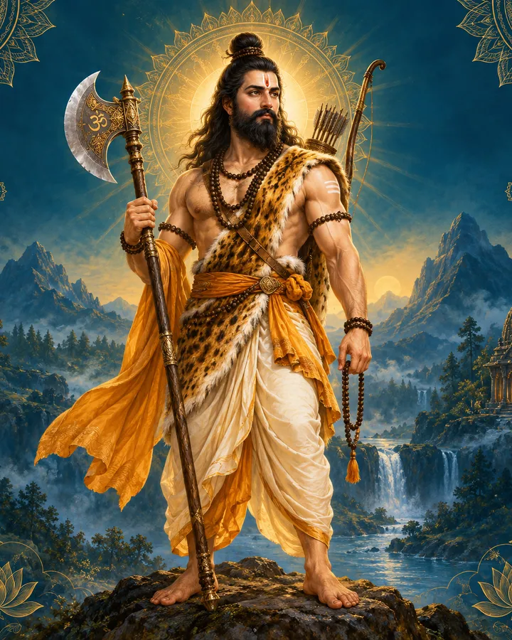 Devotional depiction of Parashurama