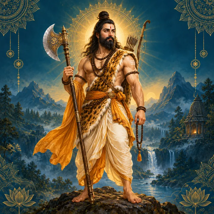 Devotional depiction of Parashurama