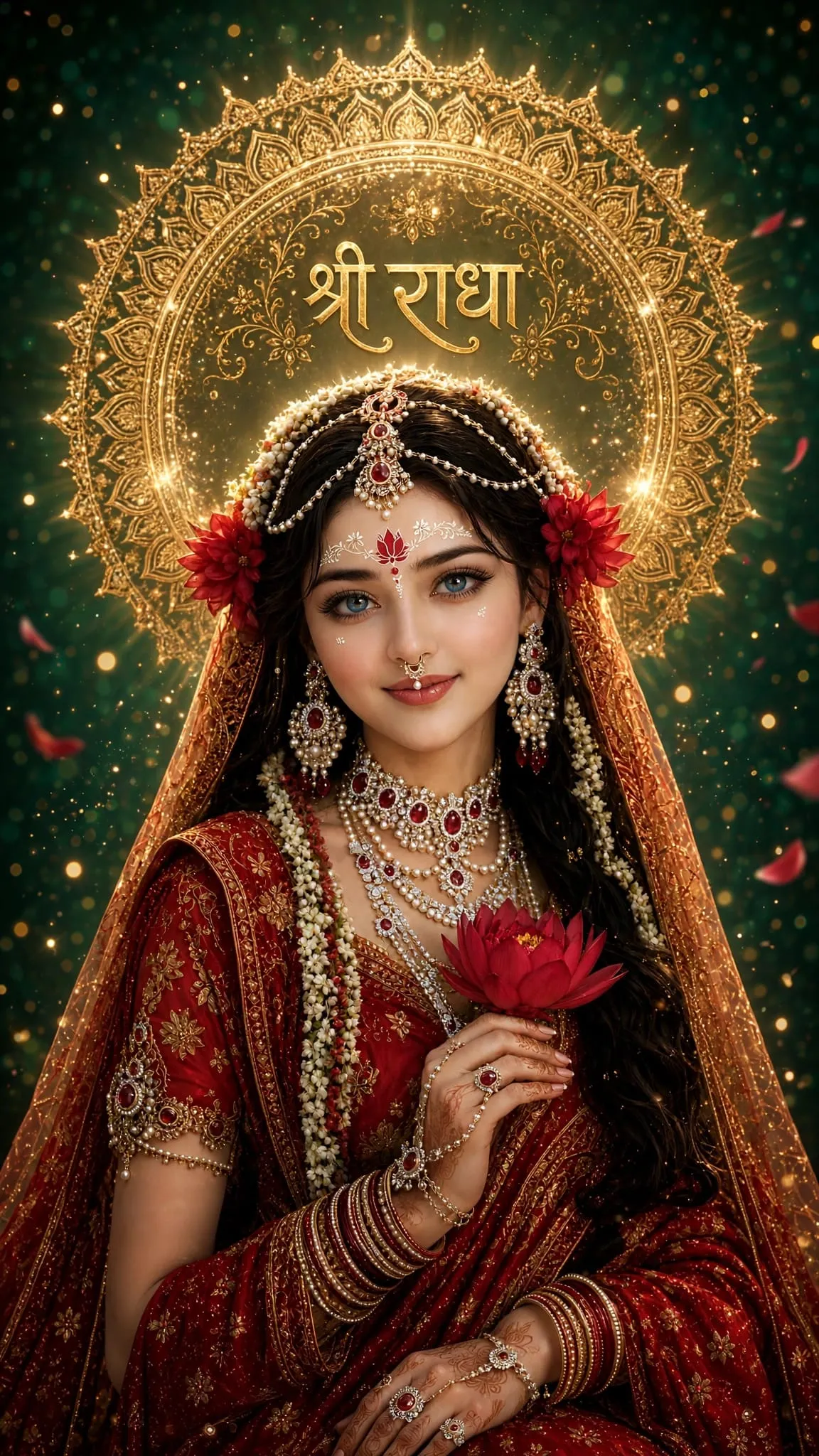 Devotional video wallpaper of Radha