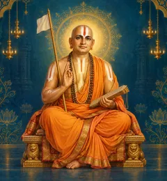 Devotional depiction of Ramanujacharya