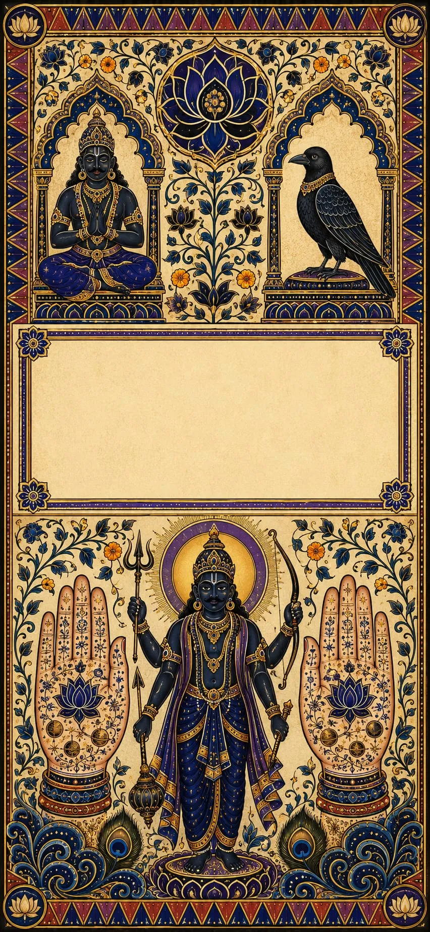 Devotional wallpaper of Shani Dev