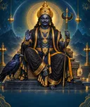 Devotional depiction of Shani