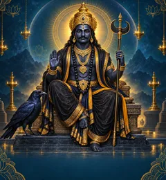 Devotional depiction of Shani