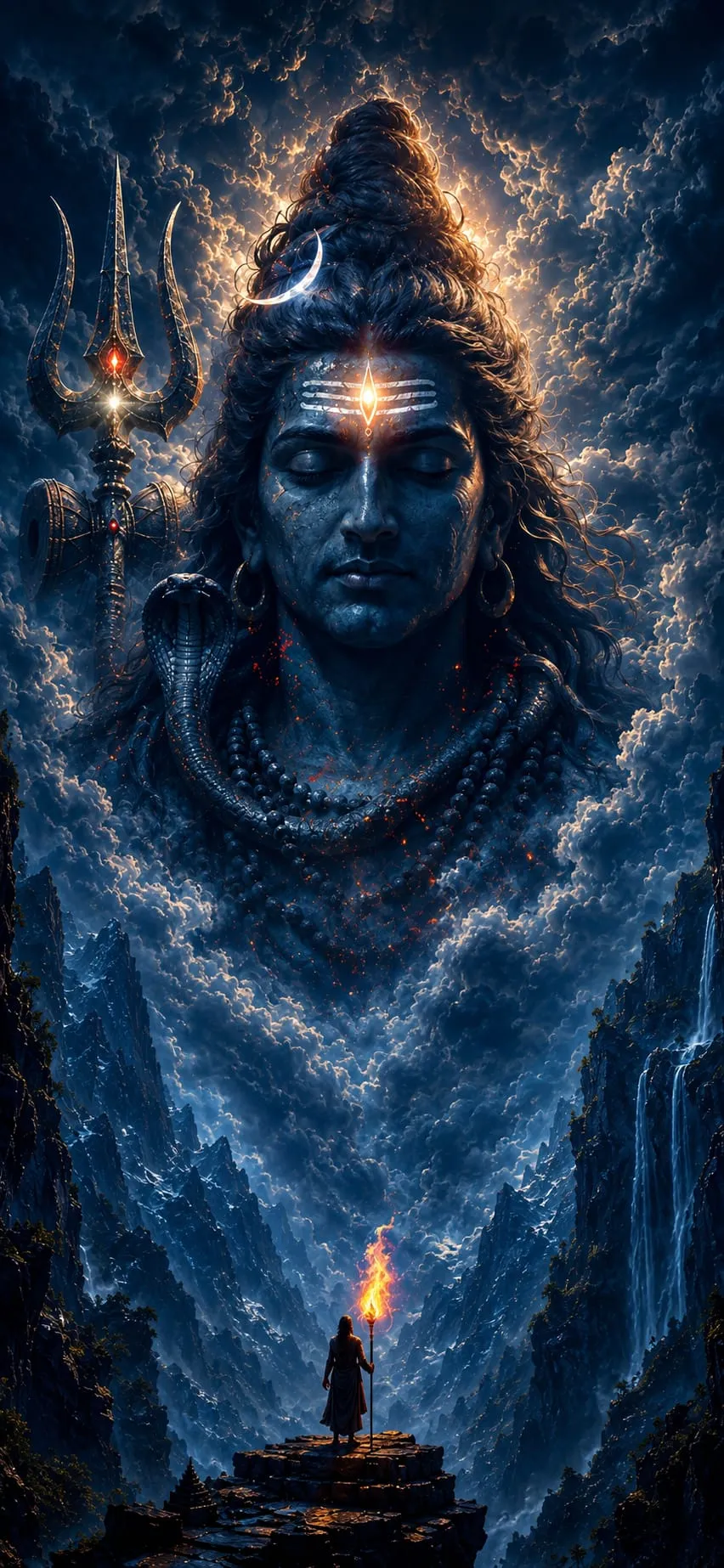 Devotional wallpaper of Shiv