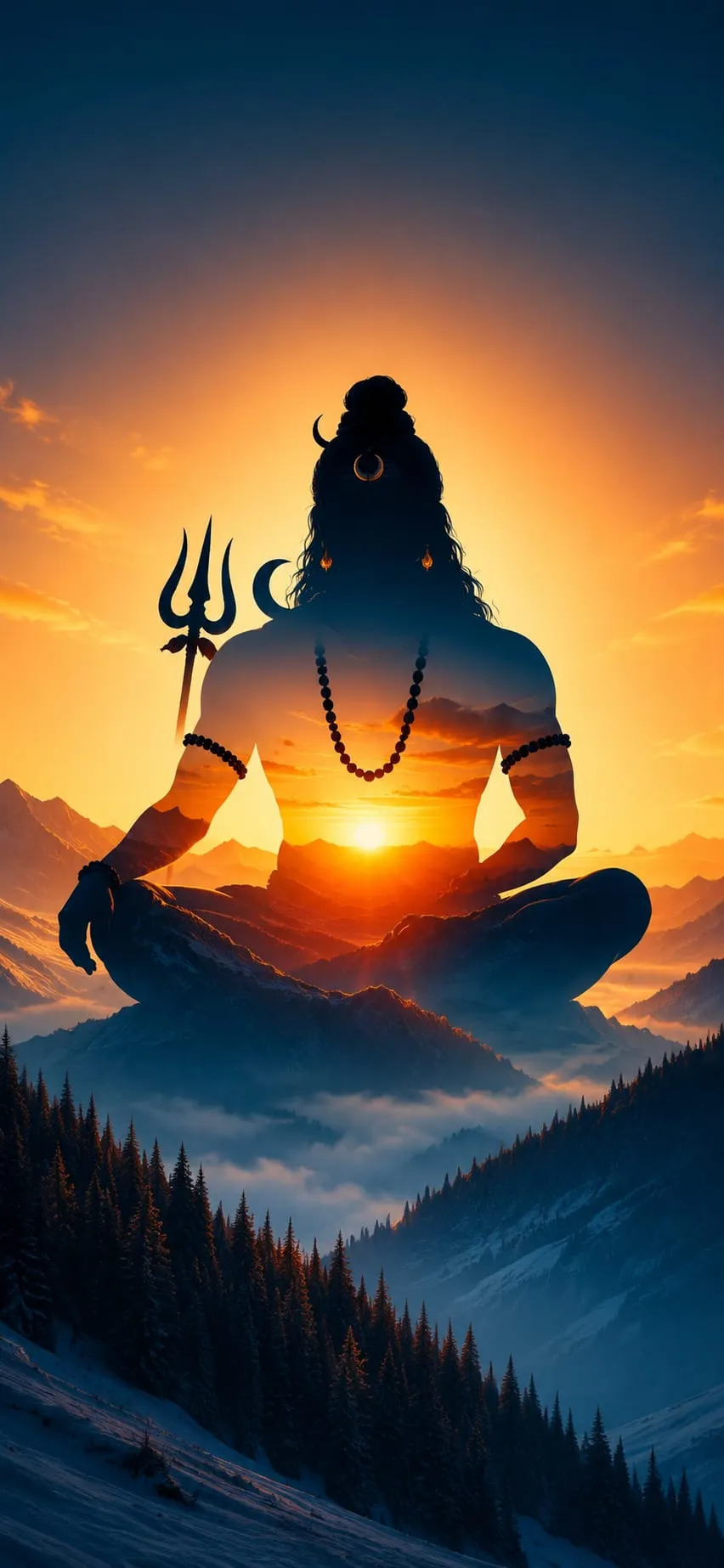 Devotional wallpaper of Shiv