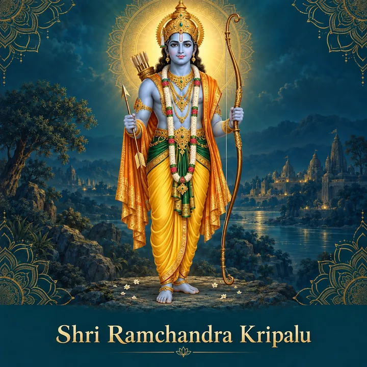 Devotional illustration accompanying Shri Ramchandra Kripalu