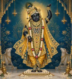 Devotional depiction of Shrinathji