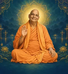 Devotional depiction of Sivananda