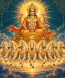 Devotional depiction of Surya