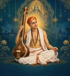 Devotional depiction of Thyagaraja
