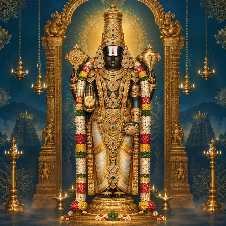 Devotional depiction of Venkateswara