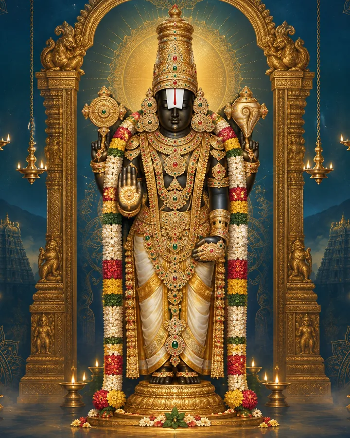 Devotional depiction of Venkateswara