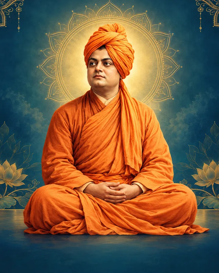 Devotional depiction of Vivekananda