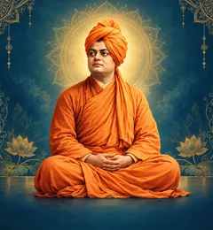 Devotional depiction of Vivekananda
