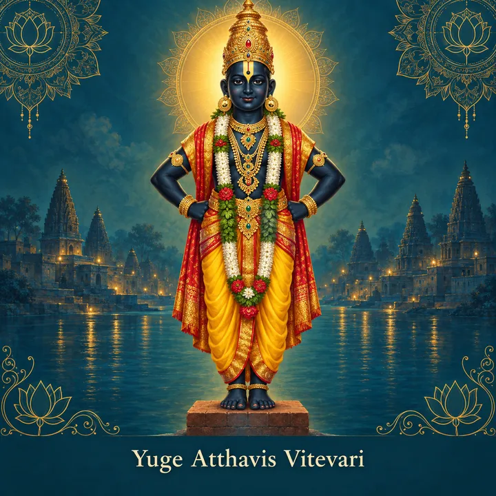 Devotional illustration accompanying Yuge Atthavis Vitevari
